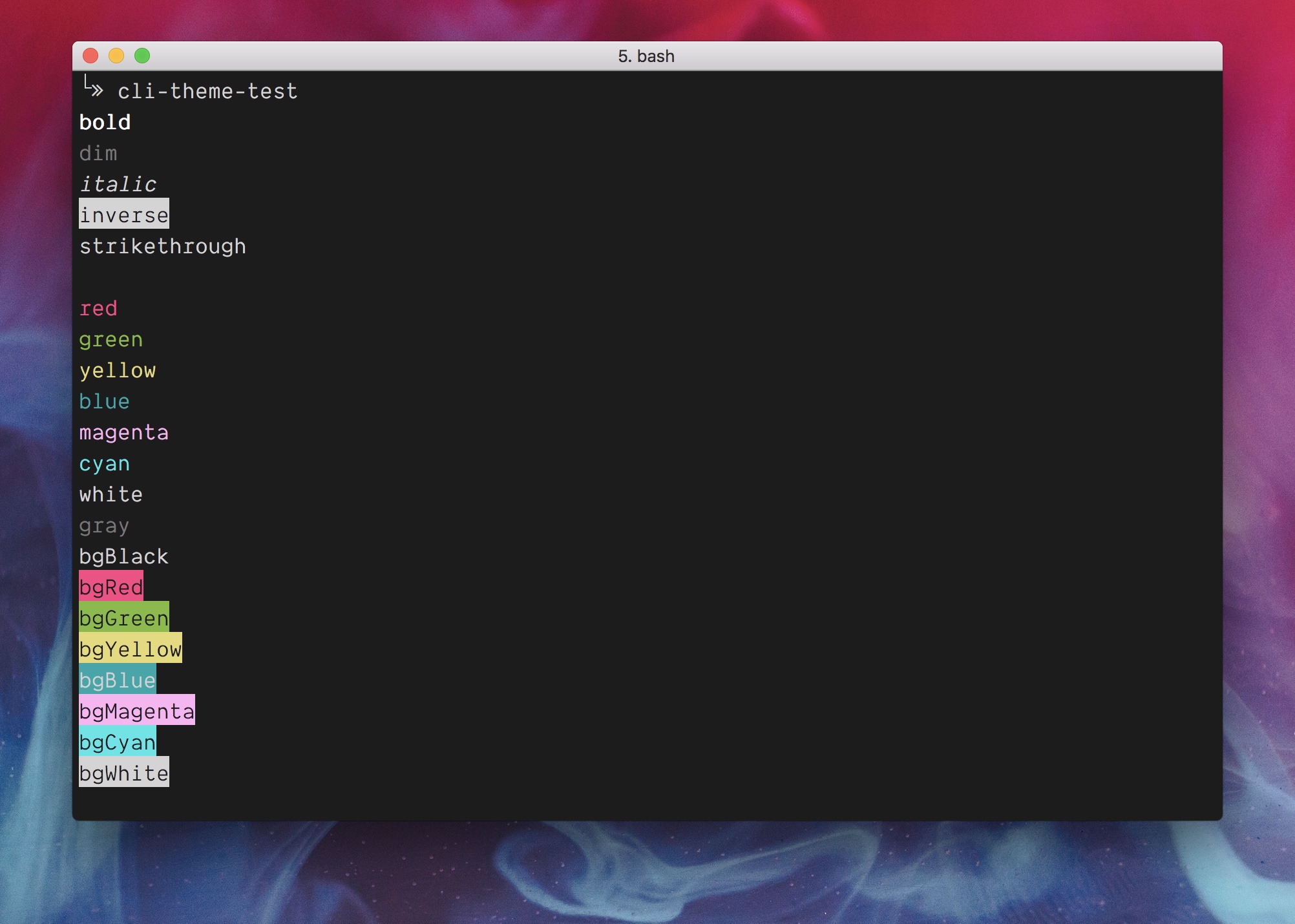 lightweight iterm theme